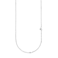 Big Number Necklace Silver - 40L - 4