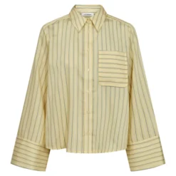 Blaine Bell Sleeve Shirt Pale Yellow