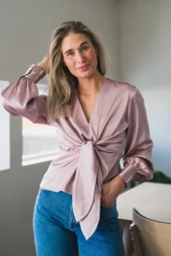 Blair Blouse Semi Rich Blush