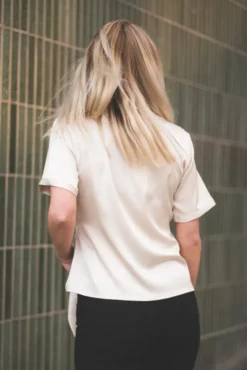 Blair Blouse Semi Rich Porcelain