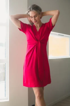 Blair Dress Semi Rich Deep Pink