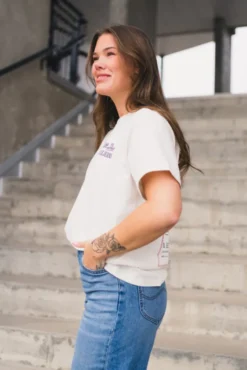 Blue Jeans Tee Ecru