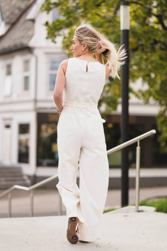 Boatneck Jumpsuit Natural
