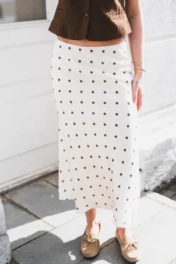 Bovary Dotted Skirt Creme