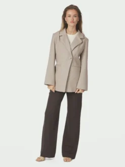 Bowie Herringbone S Blazer Sand