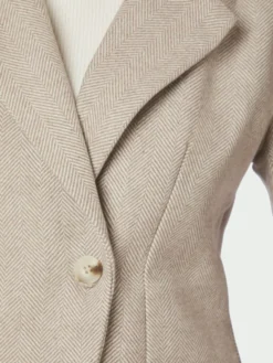 Bowie Herringbone S Blazer Sand