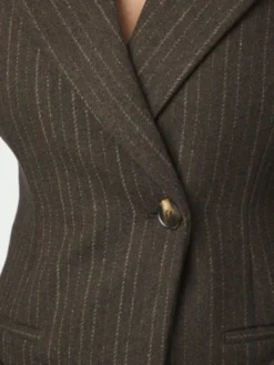 Bowie Stripe Blazer Brown