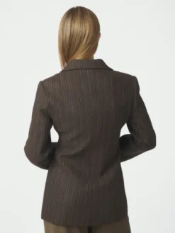 Bowie Stripe Blazer Brown