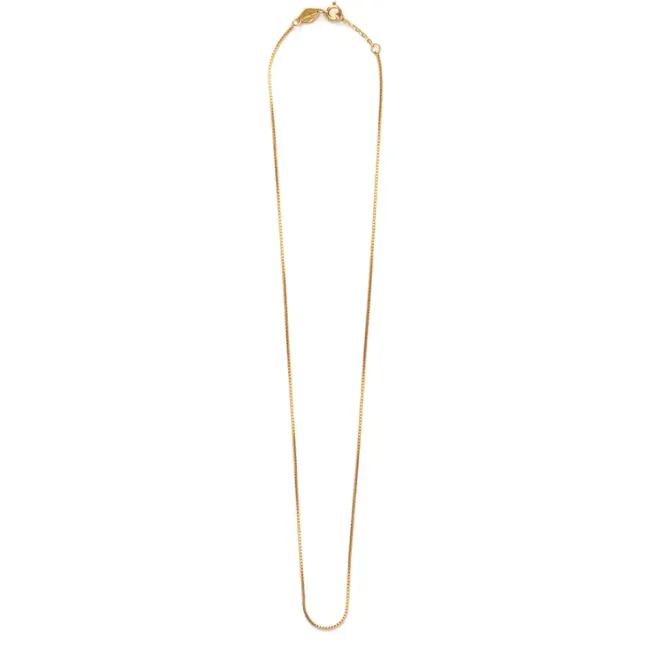 Box Chain Necklace Gold