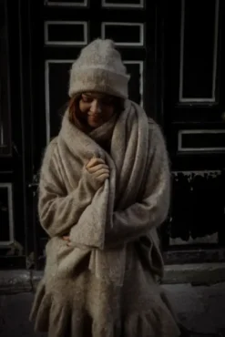 Boxy Beanie Beige Melange