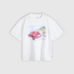 Boxy Tee Coastal Creative White