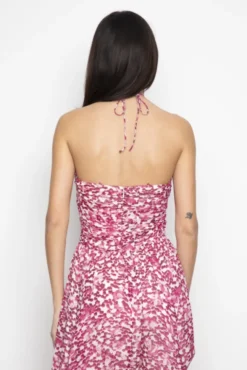 Bree Dress Berry Viola Print