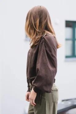 Brooke Blouse Cocoa Brown