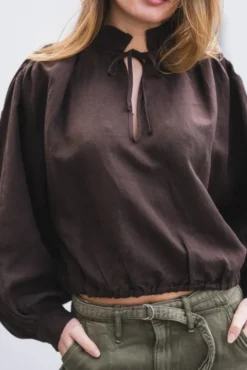 Brooke Blouse Cocoa Brown