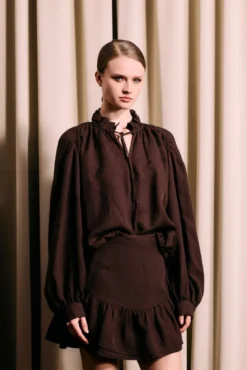 Brooke Blouse Cocoa Brown