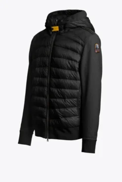Buck Fleece/Nylon Hooded Jacket Black