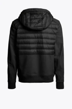 Buck Fleece/Nylon Hooded Jacket Black