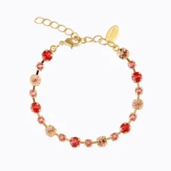 Calanthe Bracelet Gold Peach Combo