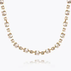 Calanthe Necklace Gold Crystal