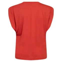 Camilla Ruched Shoulder Top Flame