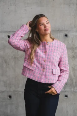 Cammie Boucle Jacket Candyfloss