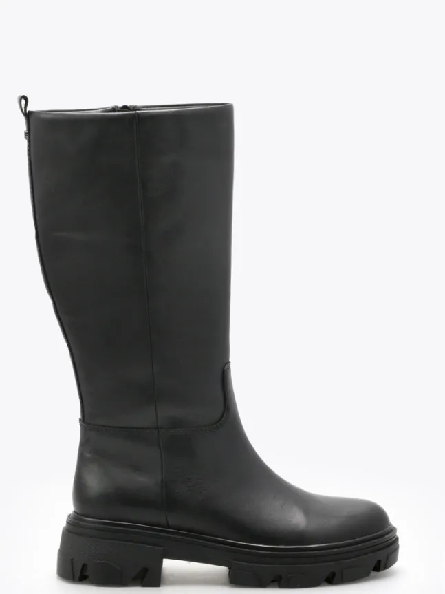 Campiglio High Leather Boot Black
