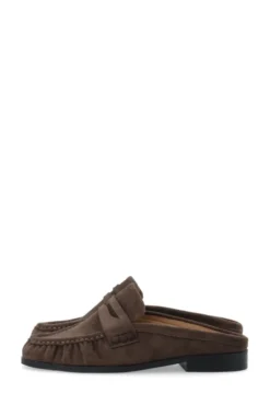 Carma Mule Faux Suede Brown