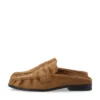 Carma Mule Faux Suede Tan