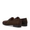 Carma Penny Loafer Faux Suede Brown