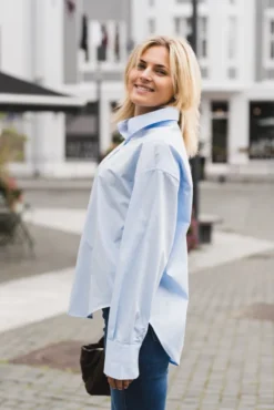 Caryn Poplin Celeste Light Blue