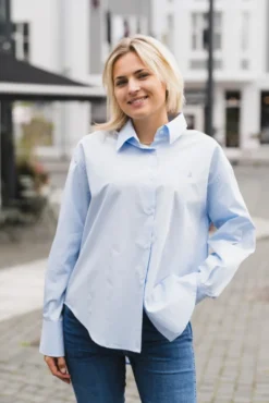 Caryn Poplin Celeste Light Blue
