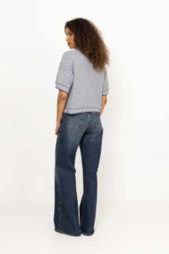 Catina Pilla 2/4 Pullover V Indigo/Egret