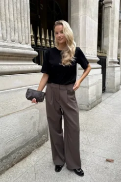 Celinaic Pants Dark Brown