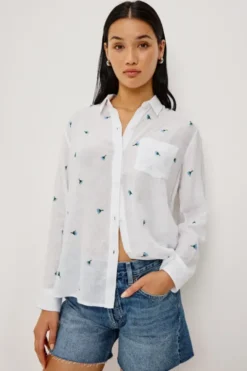 Charli Shirt Bluebell Carnations