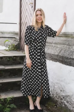 Charlotte Floral Creme Fleur Black