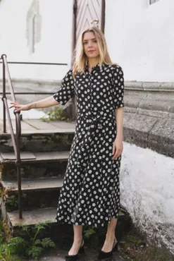Charlotte Floral Creme Fleur Black