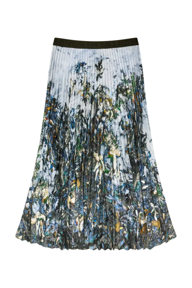 Charming Skirt Print Grey
