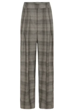 Checkie Barrel Pant Brown Fall Check