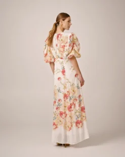 Chiffon Maxi Dress Roaslie