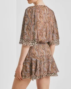 Chiffon Mini Dress Autumn