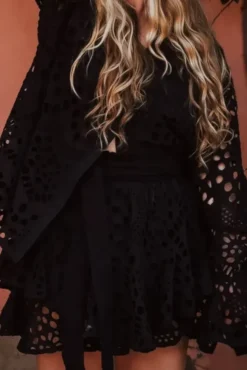 Chiffy Skirt Shorts Black