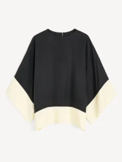 Cicie Blouse Black White Color Block