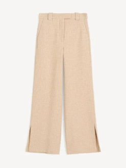 Cimas Boucle Trousers Beige Houndstooth