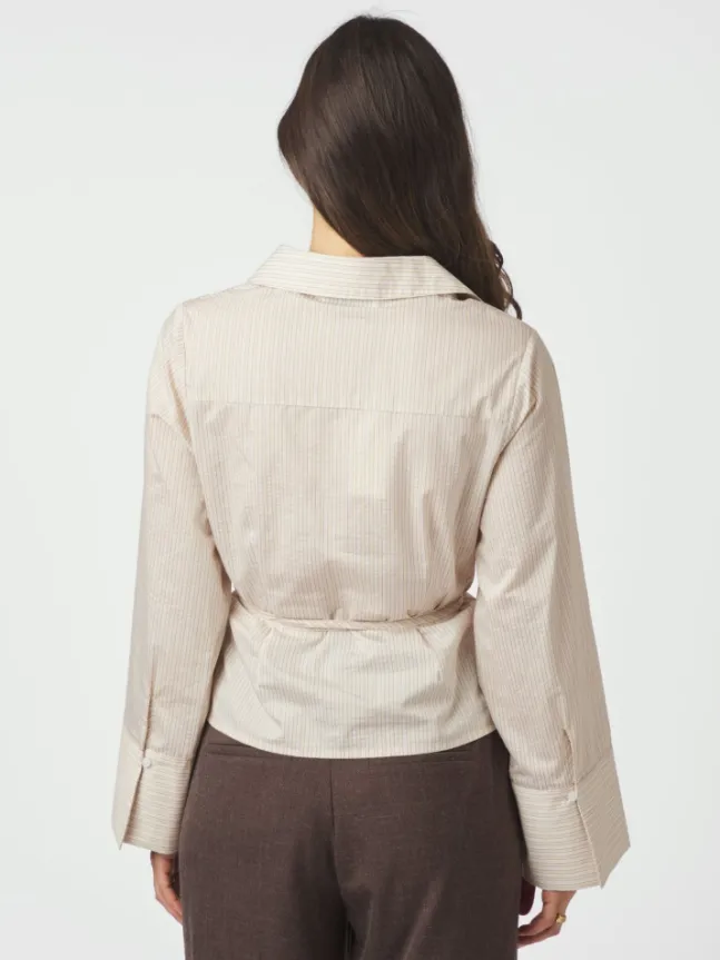 Clarida Rose Stripe Shirt Light Yellow