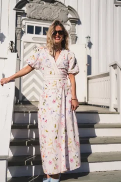 Clarine Flower Dress Offwhite