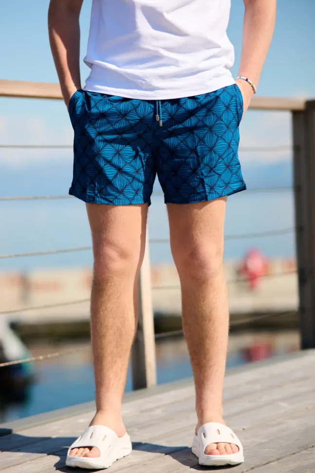 Classic Lotus Swimshort Mykonos Blue