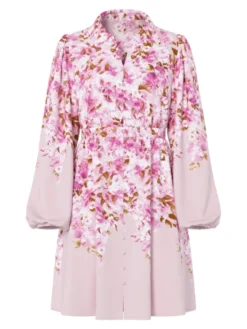 Cleo LS Dress Pale Lilac Cleo Print