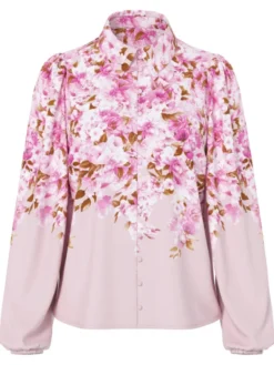 Cleo LS Shirt Pale Lilac Cleo Print