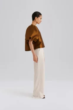 Cleo Pouf Sleeve Blouse Amber