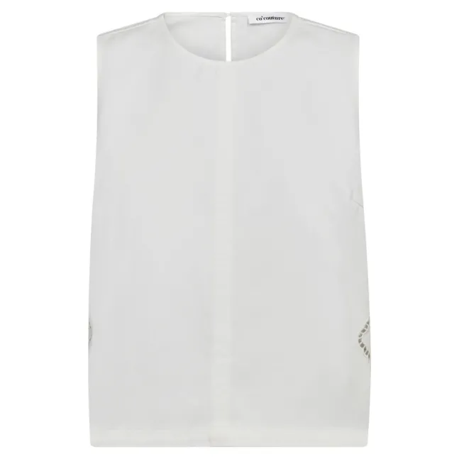 Colette Embroidery Top White